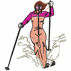 Ski Embroidery Design 1 Ski Embroidery Design 1